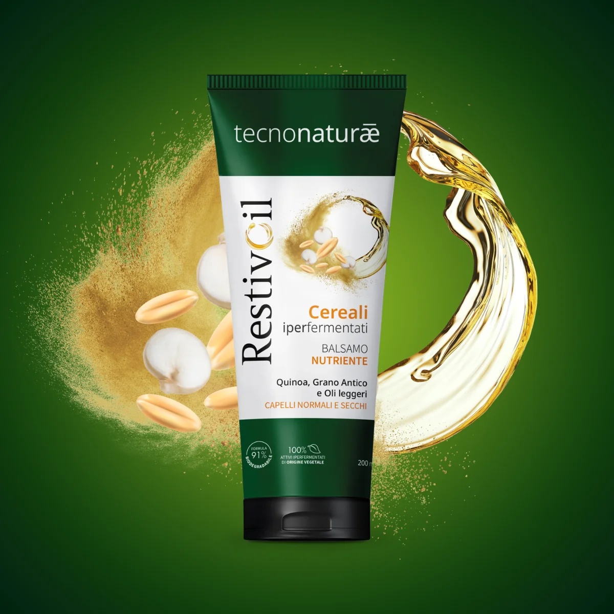 RESTIVOIL Restivoil Tecnonaturae Après-shampoing Nourrissant 200 ml Pour cheveux normaux à secs