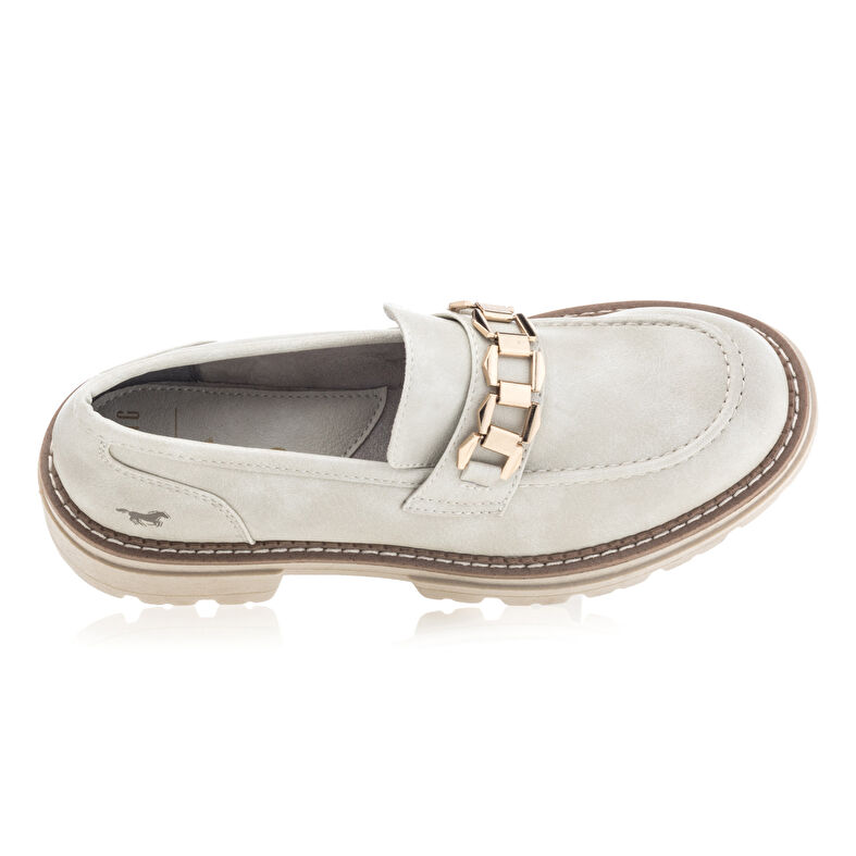 Beige loafers/båtsko til dame