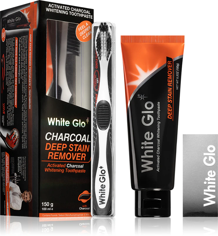 Kit de Higiene Dental White Glo com Carvão Ativado