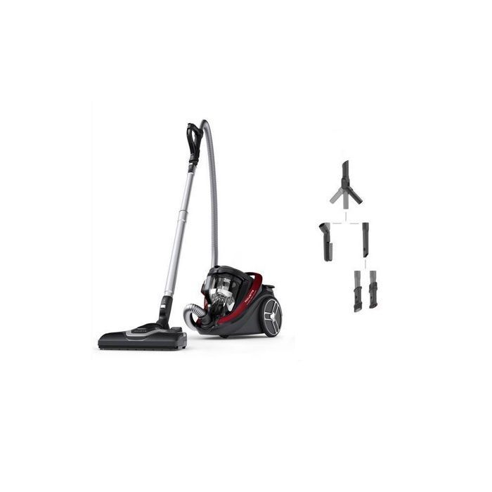 Aspirapolvere senza sacco Rowenta 500 W 59 dB Rosso/Nero - RO7933EA