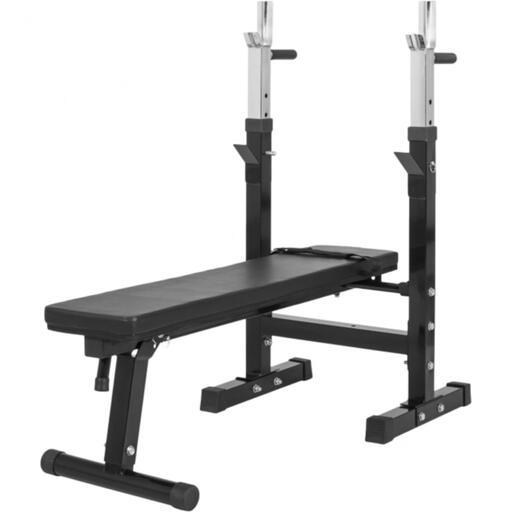 Banc de musculation réglable Gorilla Sports avec support pour barre
