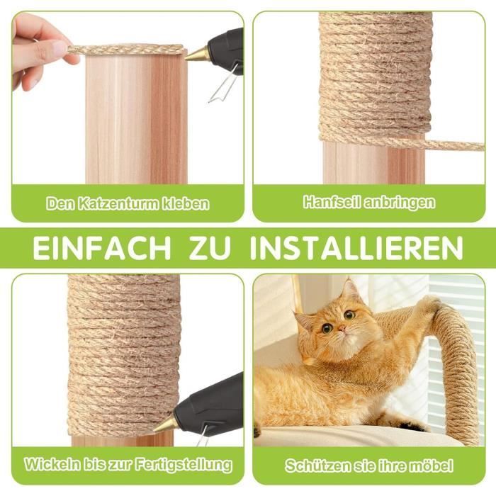 Sisal Rope - 6mm x 50m - Weather Resistant - Durable - For Cat Trees