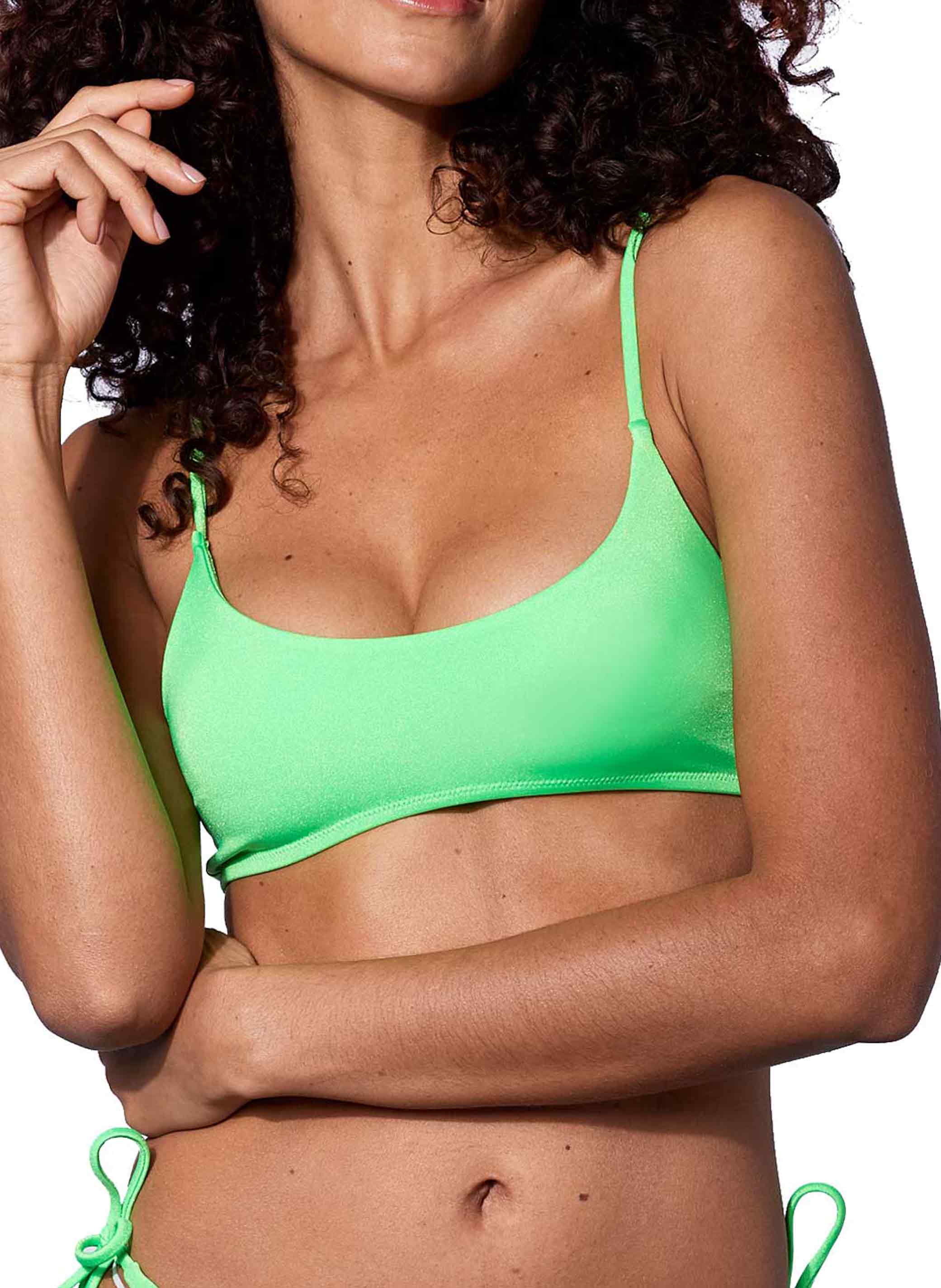 Fluorescerend groene bralette