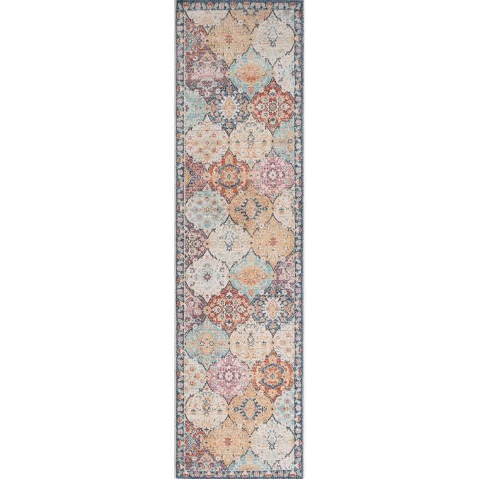 Utomhusmatta - THE CARPET - Palma - Väderbeständig - Flerfärgad - 80x300 cm