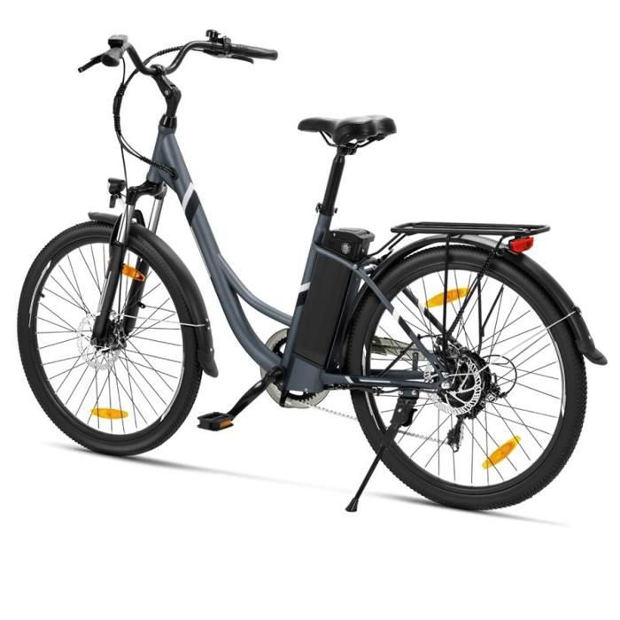 Vélo de Ville Électrique Touroll B1 - Moteur 250W -Batterie 15,6 Ah - Vitesse Max 25 km/h - Shimano 7 Vitesses - Pneu 26 x 1.95