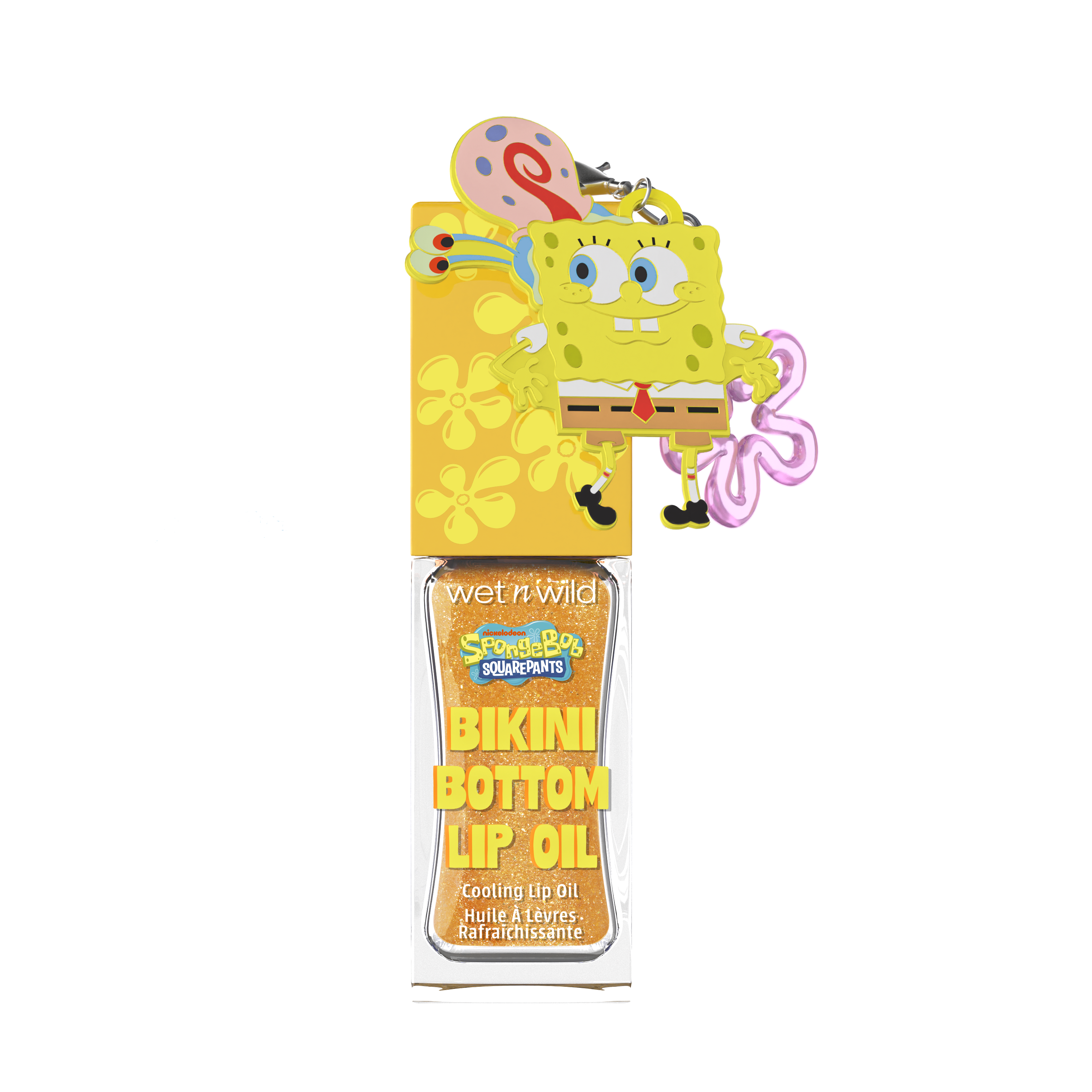 Olej na pery SpongeBob s príveskom na kľúče Lesky na pery a lesk na pery