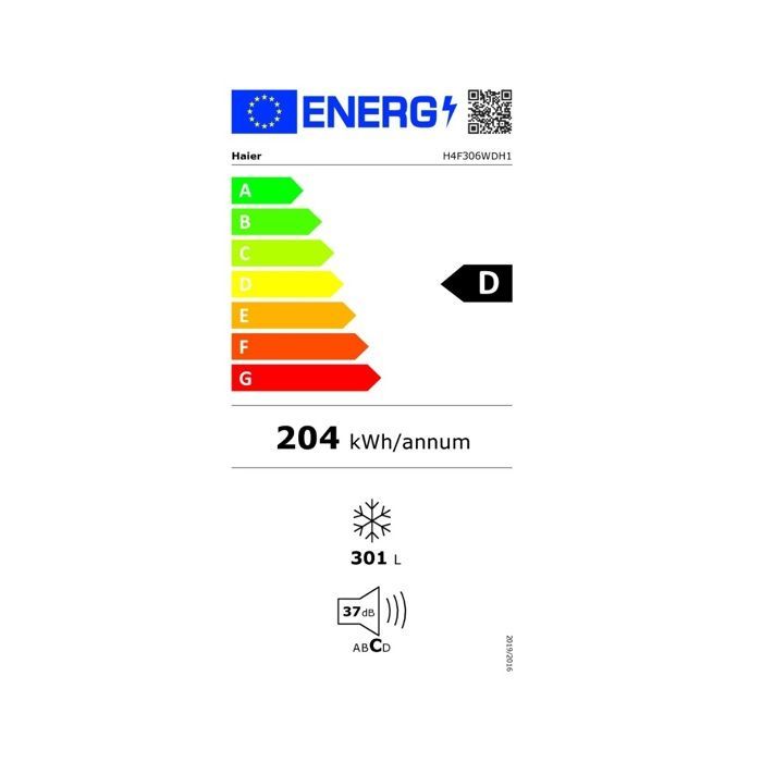 Haier Upright Freezer 60cm 301l No Frost - H4F306WDH1