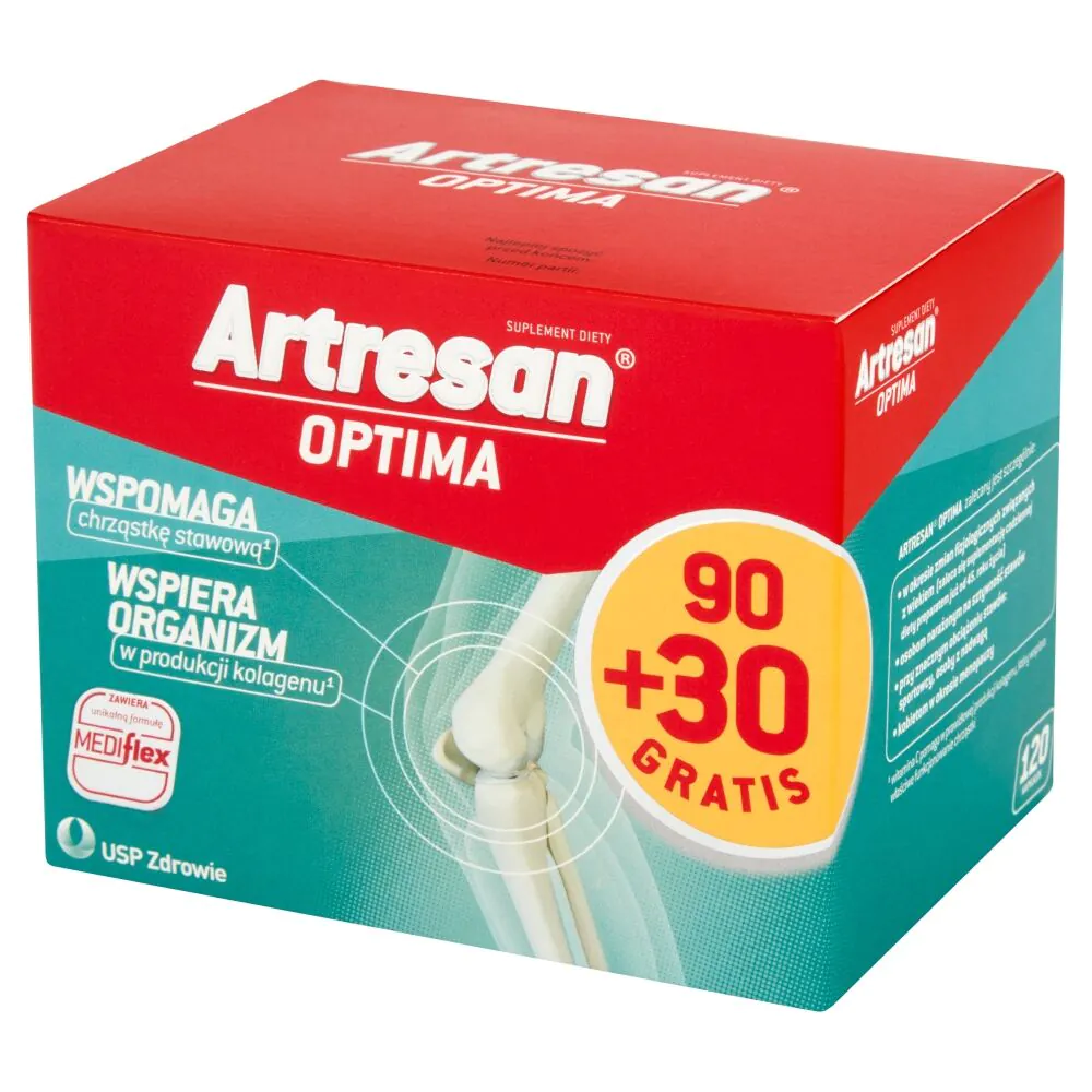 Artresan Optima 90+30 Gratis, Preparat na wzmocnienie stawów, Kapsułki