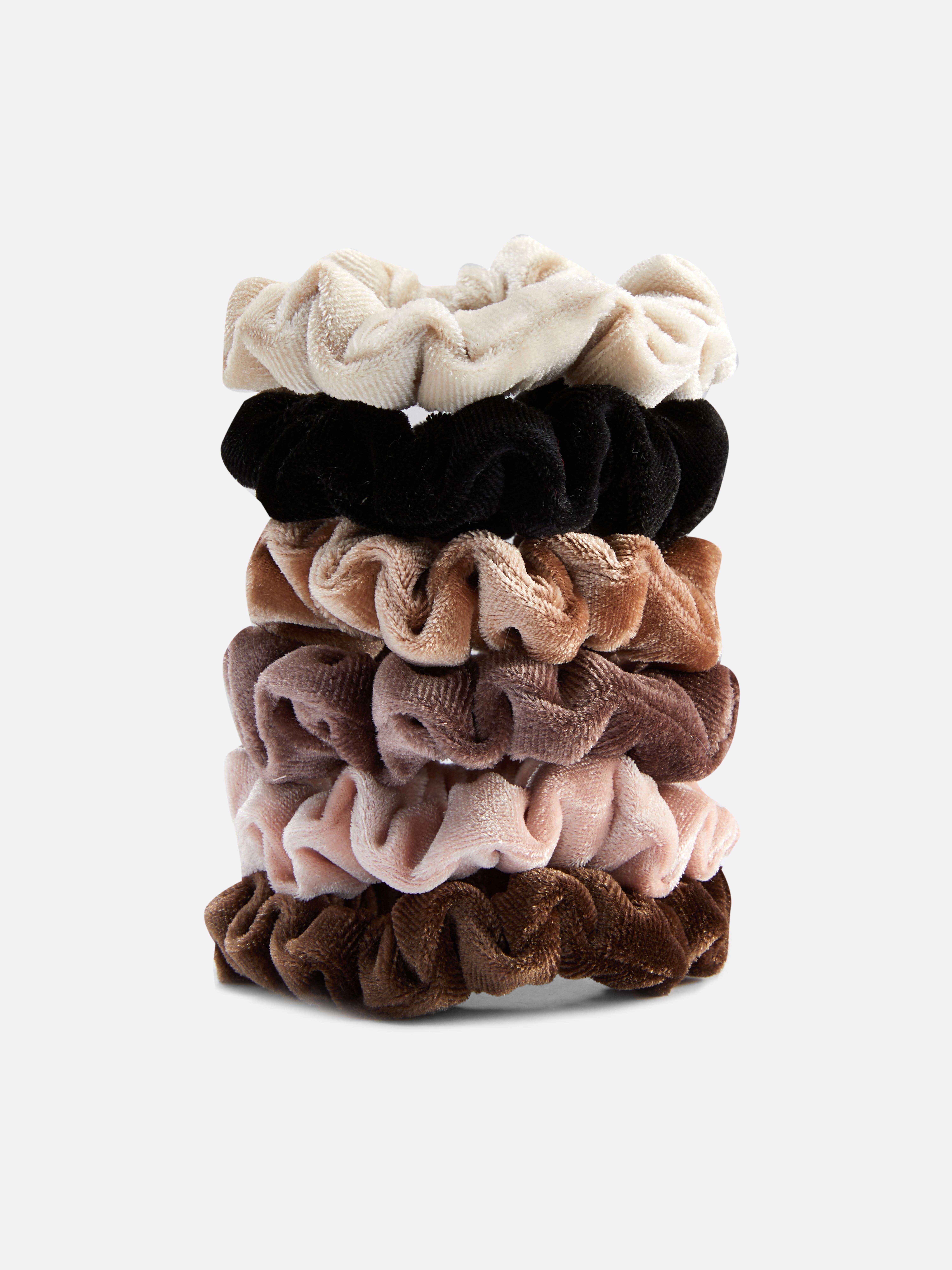 Elastice de păr mici din catifea, set de 6