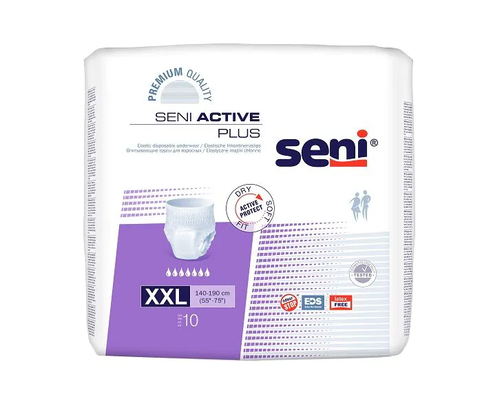 Seni Active Plus XXL, Elastyczne majtki chłonne, 140-190cm, xx-Large