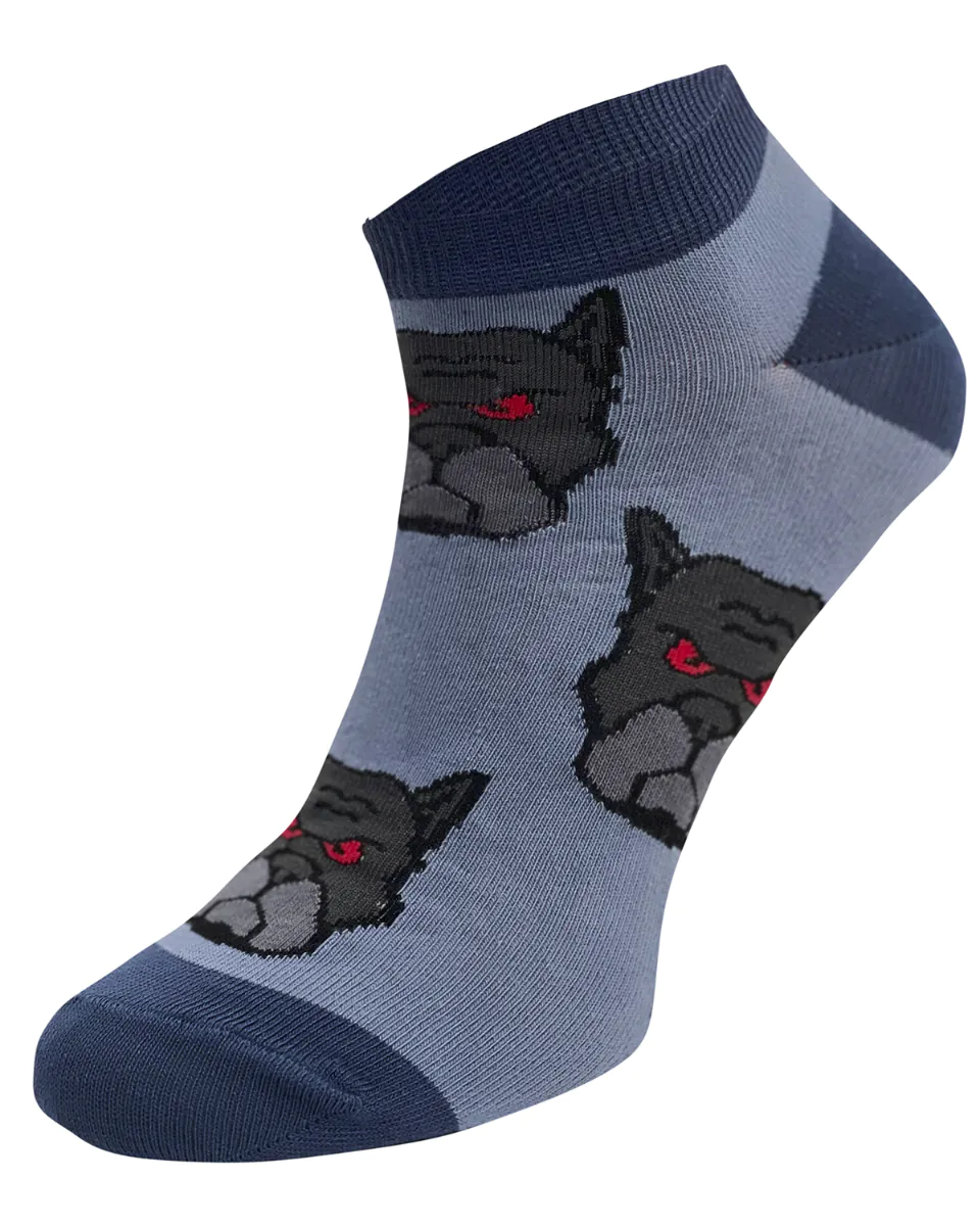 Life Stopki Bawełniane Hipster Wzór Buldog Rozm. 39-42