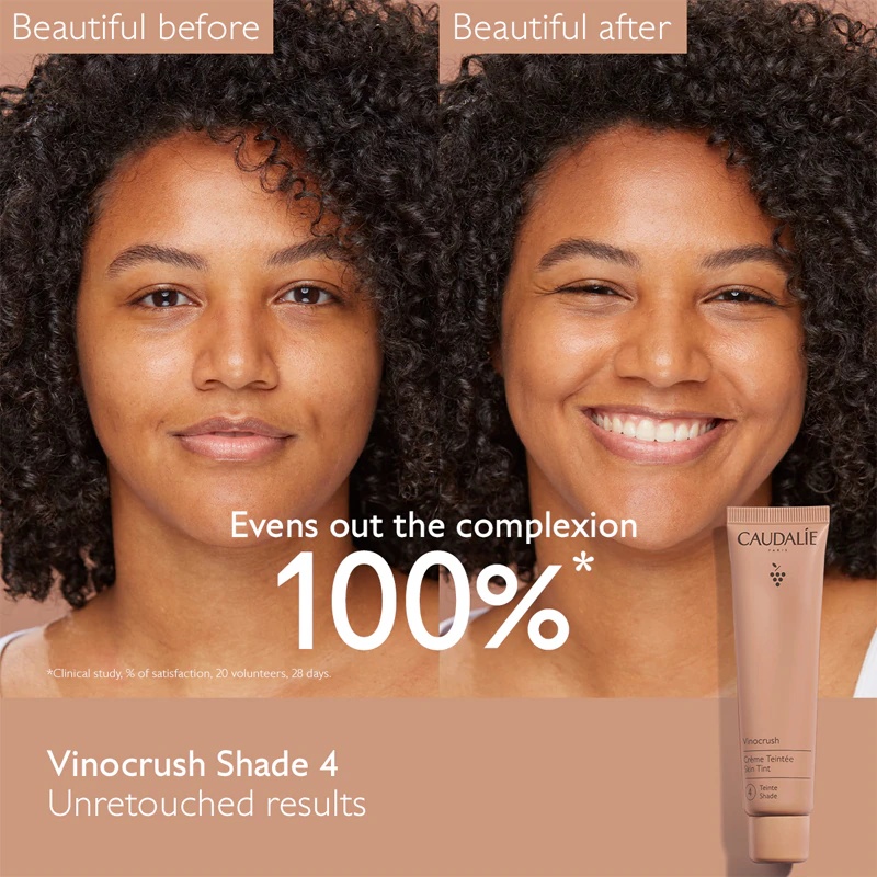 Caudalie Vinocrush Skin Tint CC krēms, kas izlīdzina ādas toni un mitrina