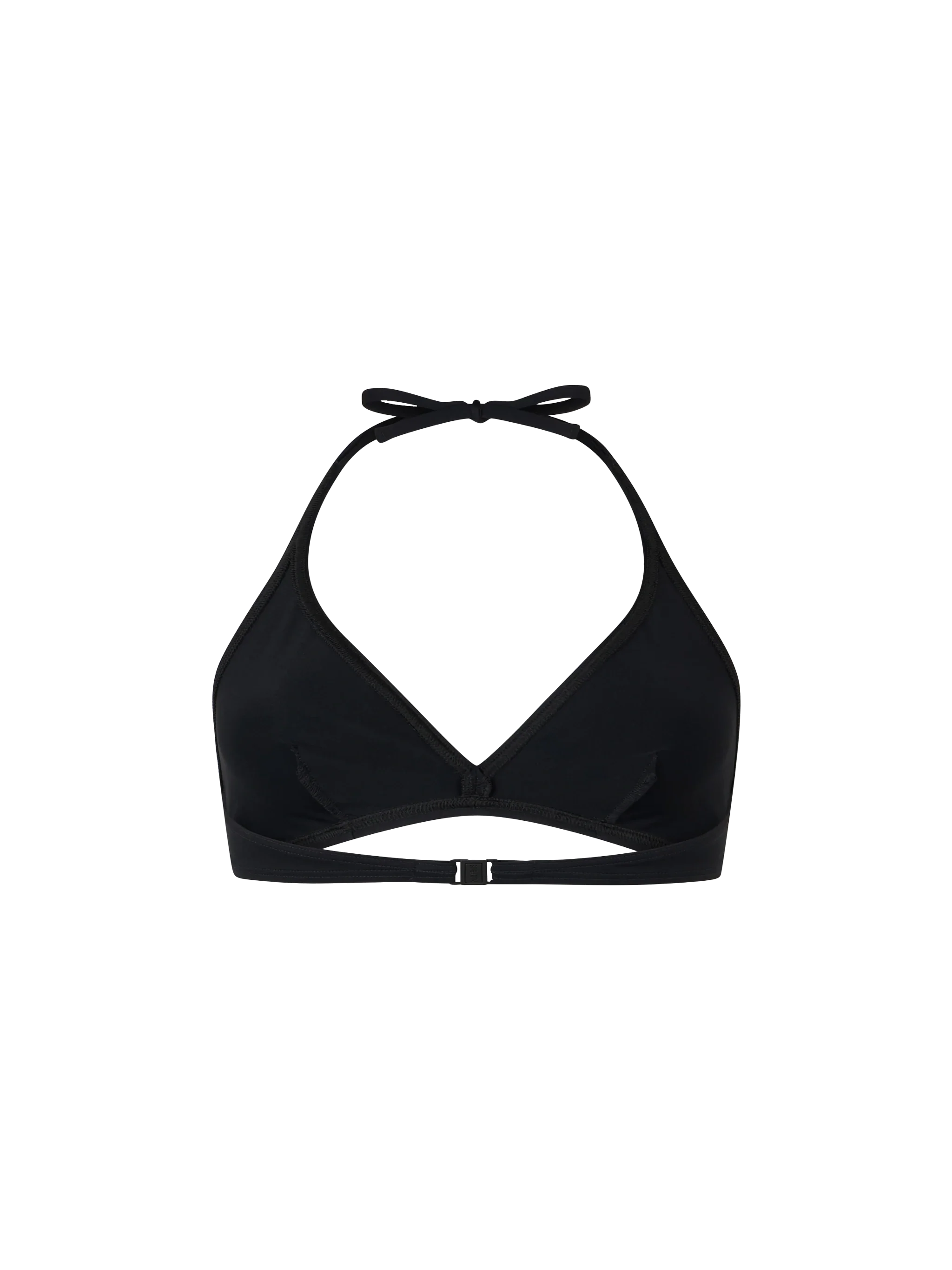 Top de playa tipo bralette negro de Gaia