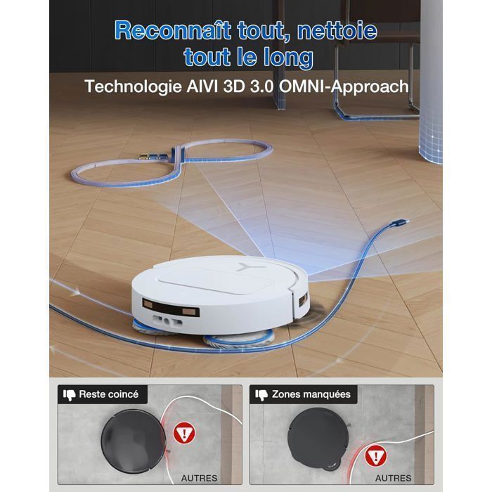 Aspirador robô Ecovacs Deebot T50 Pro Omni Gen 2 21000Pa