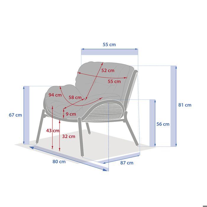 Fauteuil de salon de jardin 