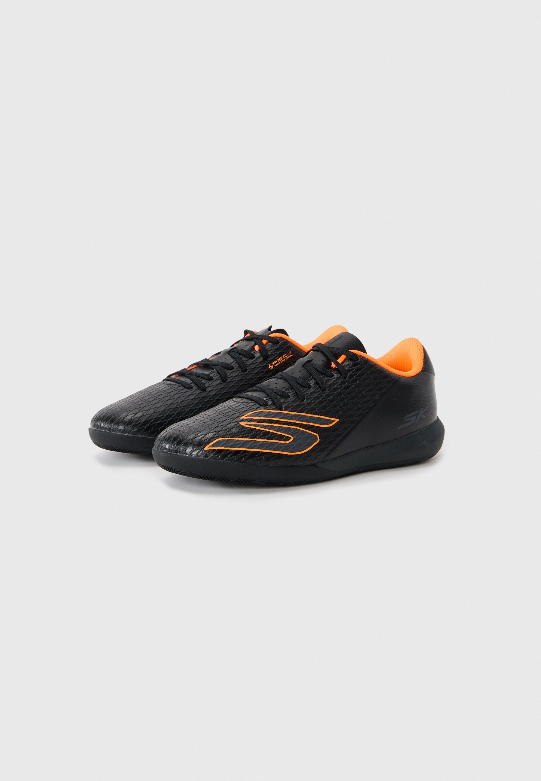Skechers Performance SKX 2 UNISEXE - Chaussures de football en salle - noir/orange