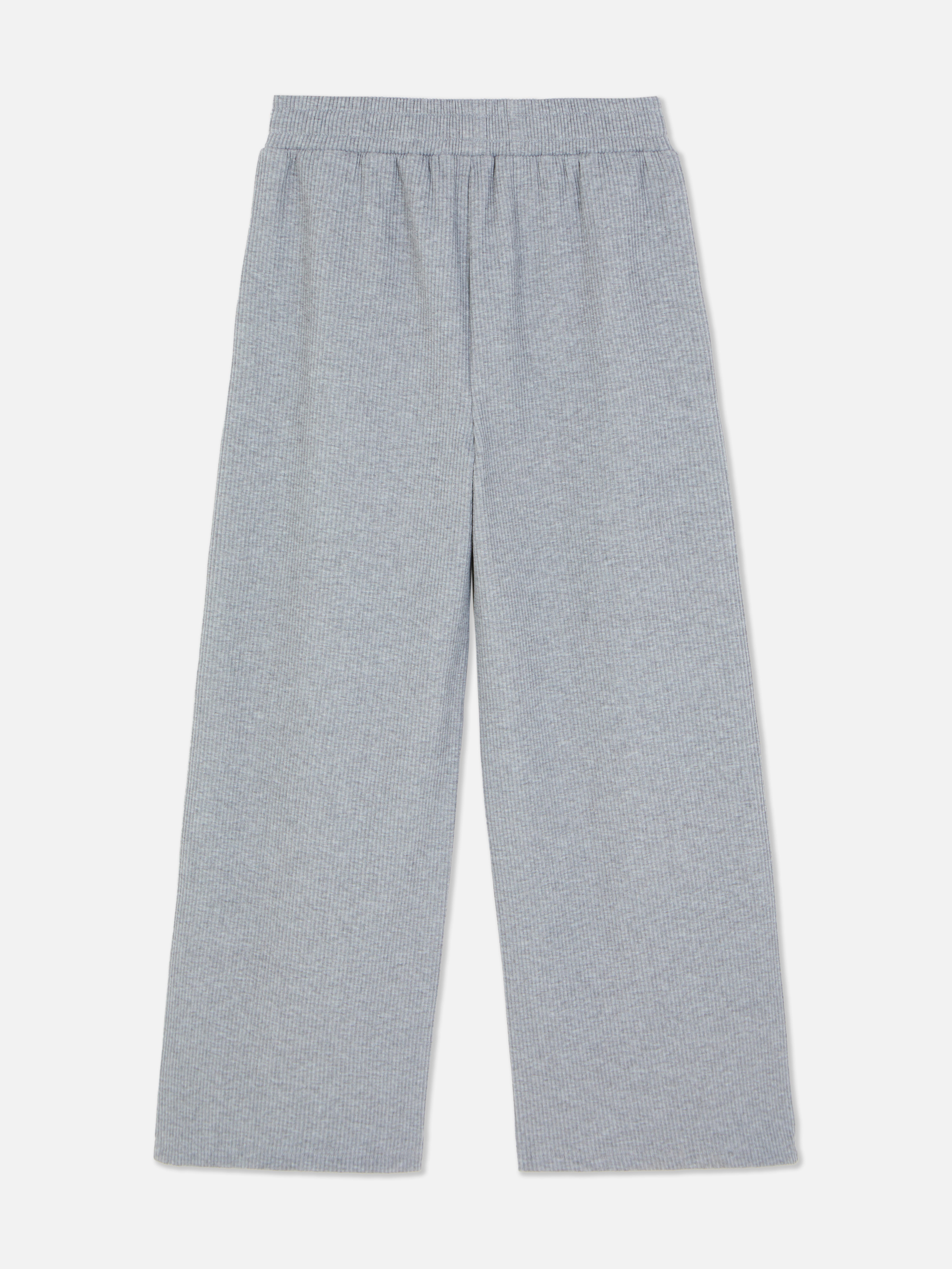 Pantaloni de trening cu talie largă, cu nervuri, asortați, cu buzunare laterale și talie elastică