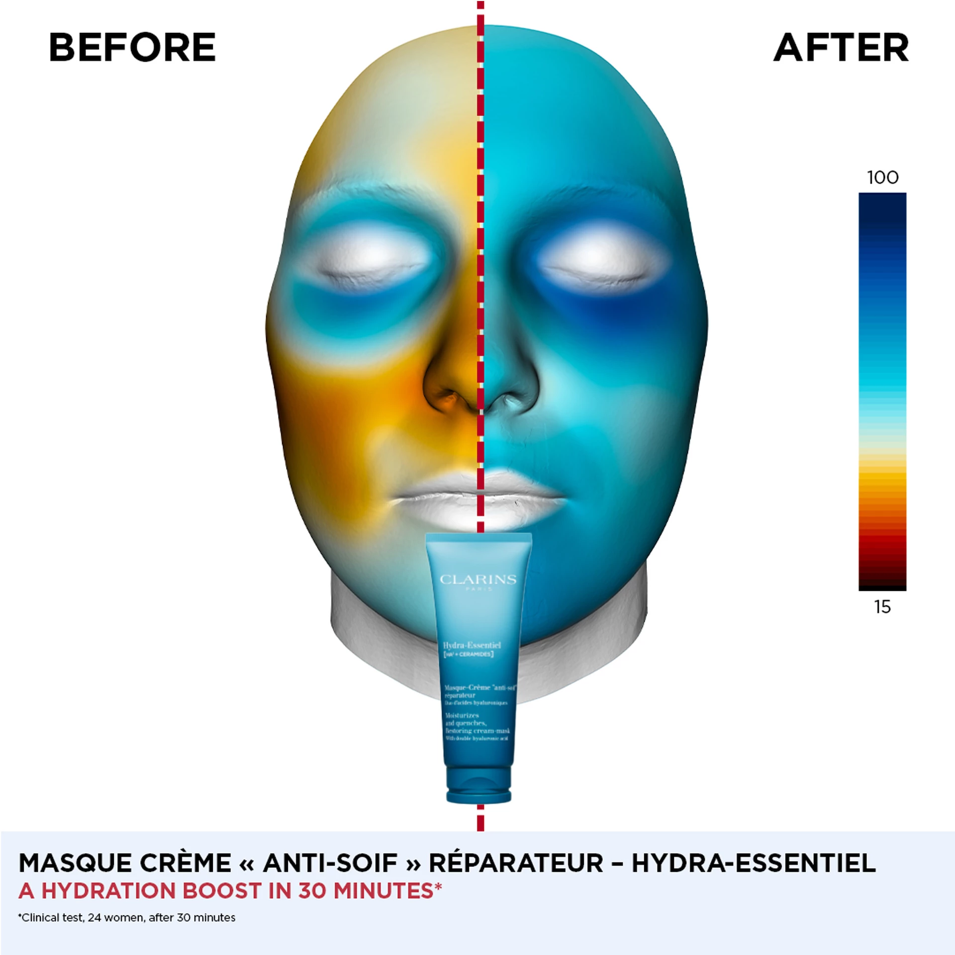 Hydra-Essentiel Restoring krémmaszk 75 ml - Clarins