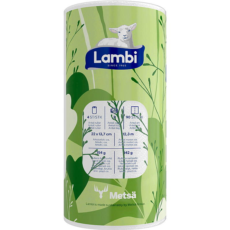 Rouleau de séchage Lambi, paquet de 4, décoration