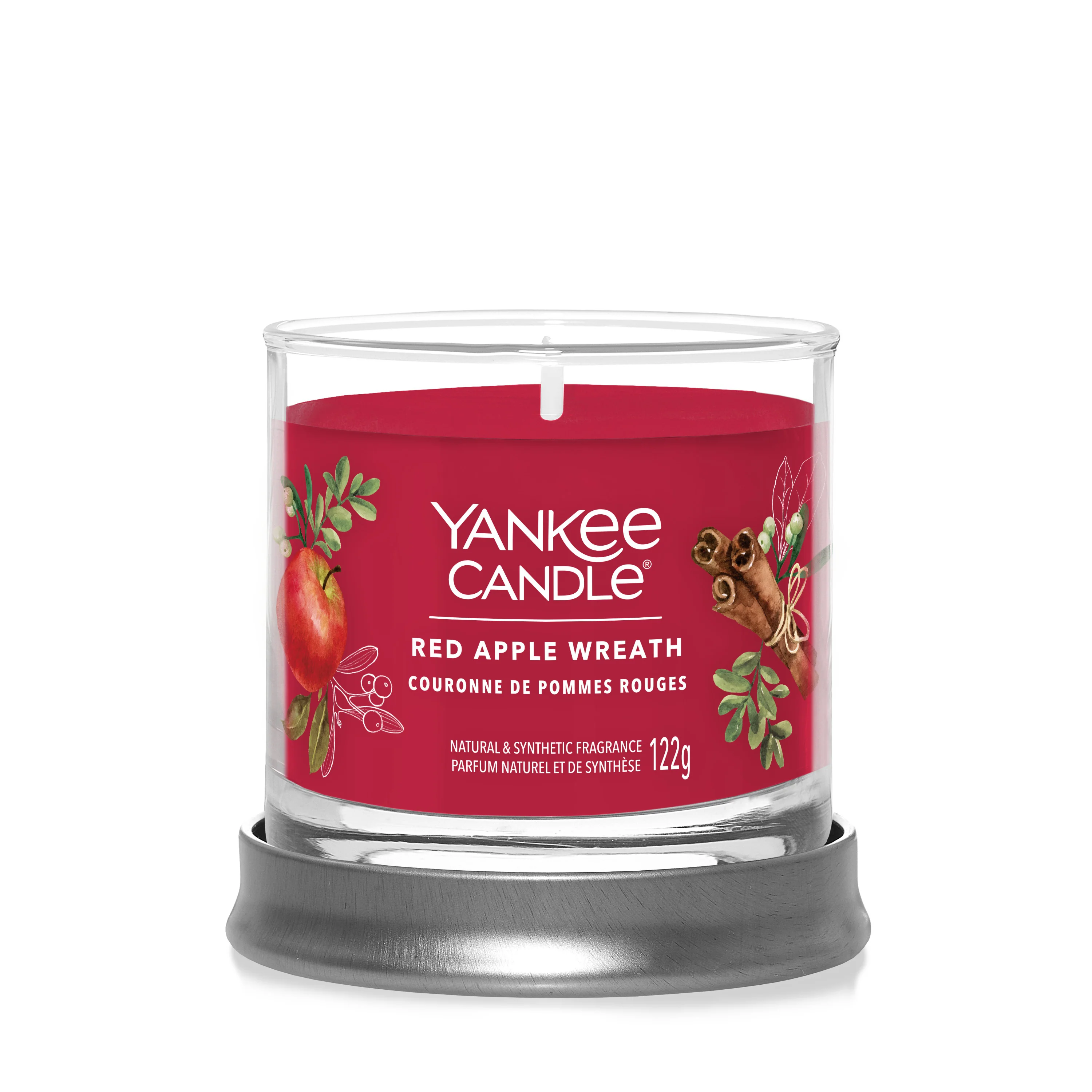 Signature Tumbler Candles Red Apple Wreath - Candela Profumata