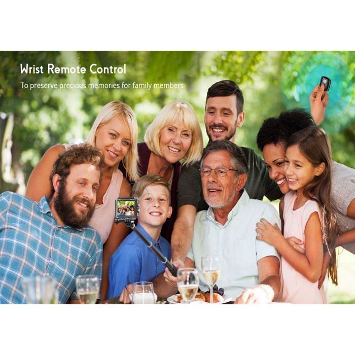 Caméra Sport,Action Cam 4K 20MP WiFi avec Microphone extérieur Appareil Photo sous l'eau 40m Caméscope étanche 170 ° Camera