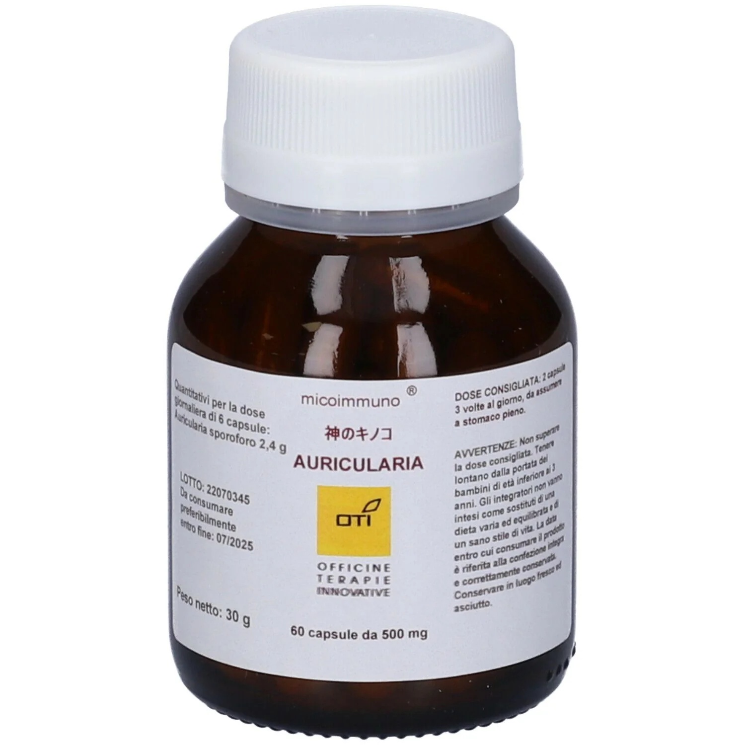 OTI Auricularia Micoimmuno 60 kapsul