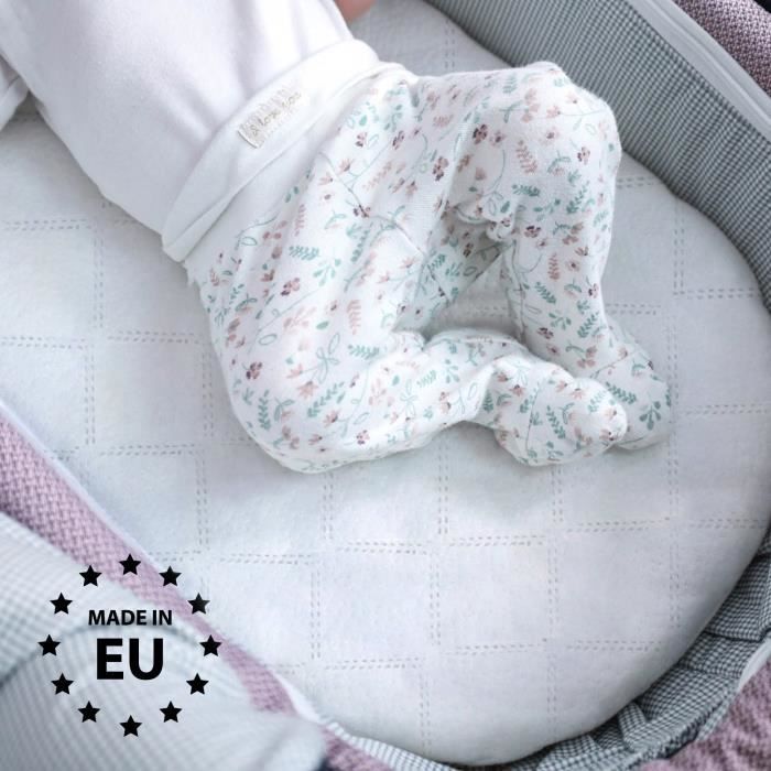 Matelas poussette 80x40cm - matelas berceau lit d'appoint ovale matelas bébé