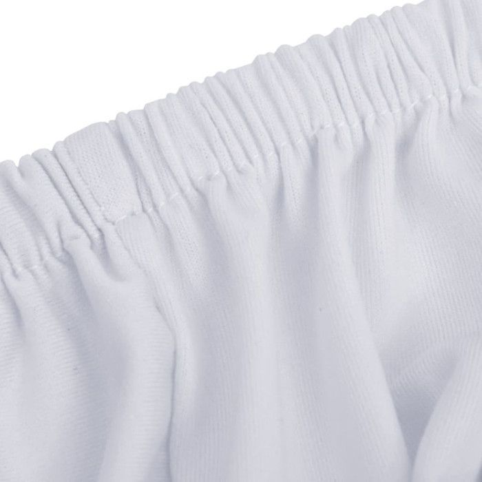 Funda elástica para sofá de 2 plazas vidaXL, color blanco, poliéster jersey, 332949