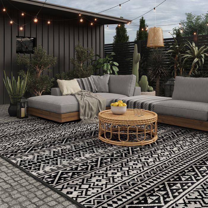 EVOCAMP Reversible Outdoor Rug 270×400 cm – Waterproof, UV Resistant, Carry Bag Included