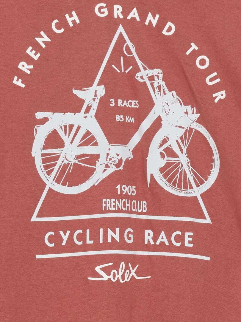 T-shirt met print op de voorkant - ROZE
