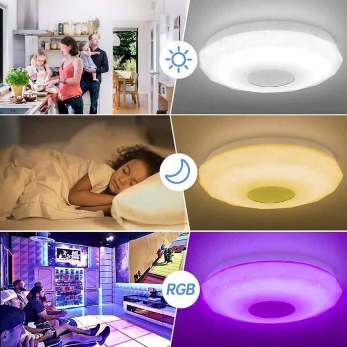 Lámpara de techo LED - OTBACT - 36W - Bluetooth - Control remoto y control por aplicación