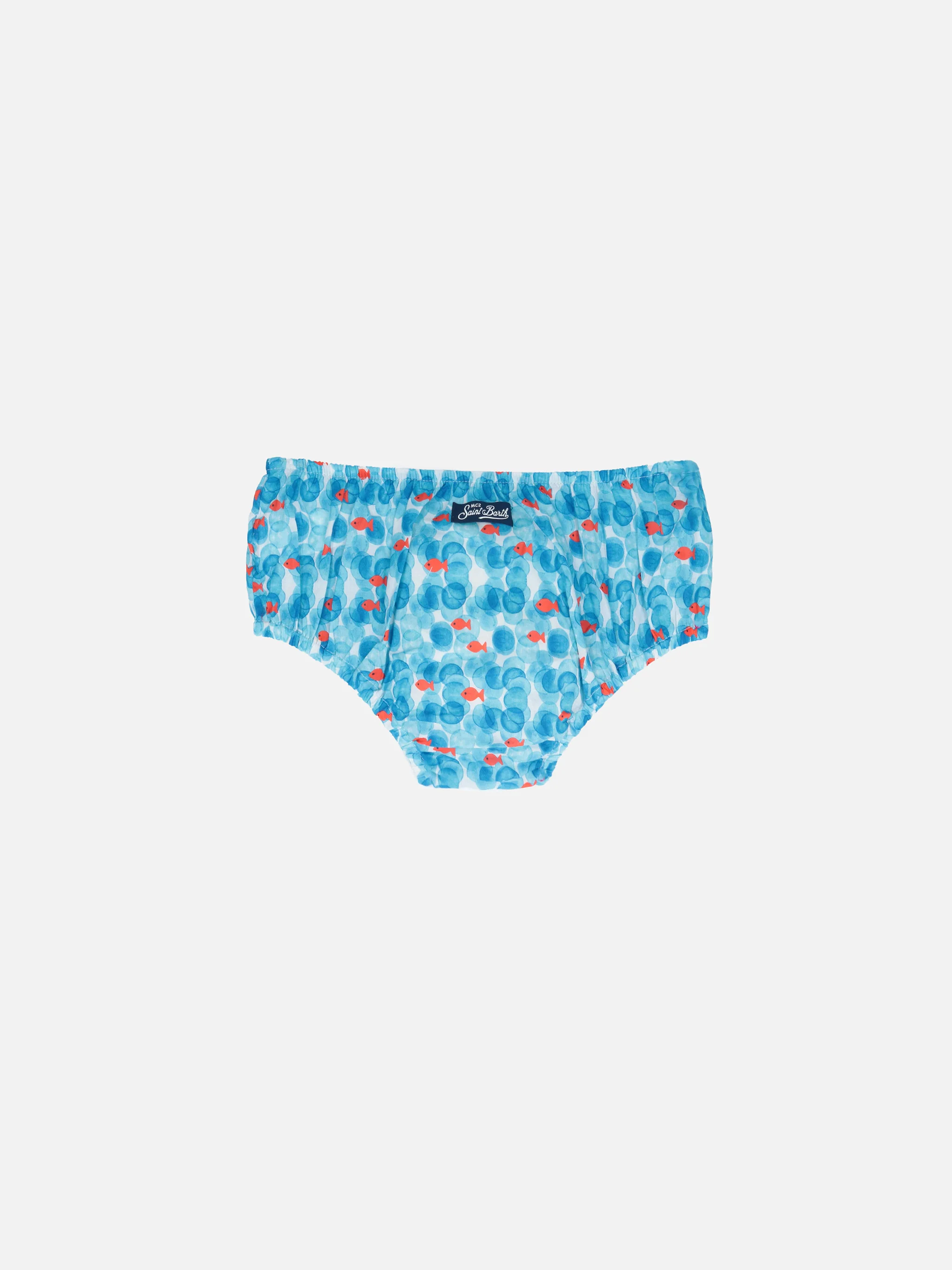 Bloomer per neonato Pimmy con stampa bolle e pesciolini