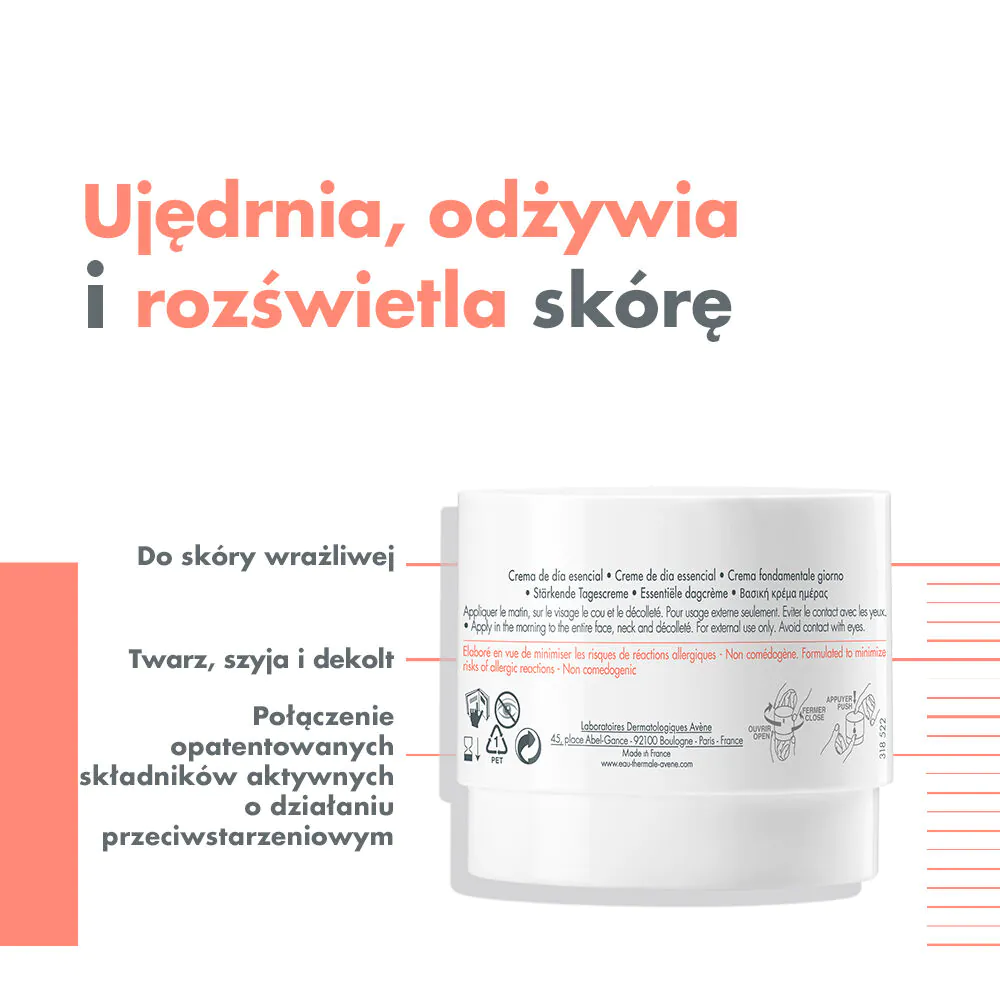 Avène DermAbsolu Modelujący owal twarzy krem na dzień