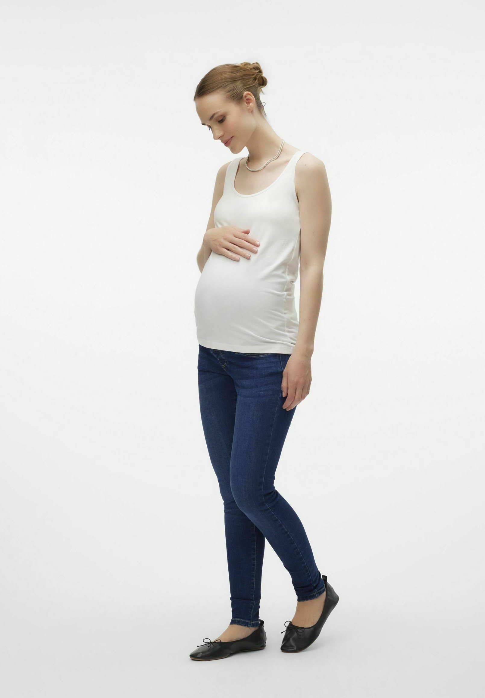 Vero Moda zwangerschapsjeans skinny fit - donkerblauwe denim