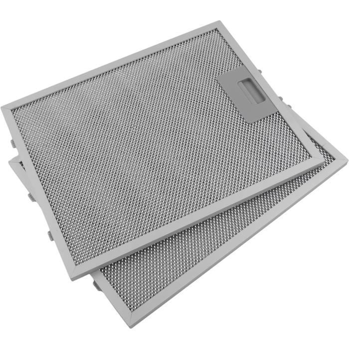 Lot de 2 filtres pour hotte aspirante, grille métallique, 320 x 260 mm, filtre pour hotte aspirante