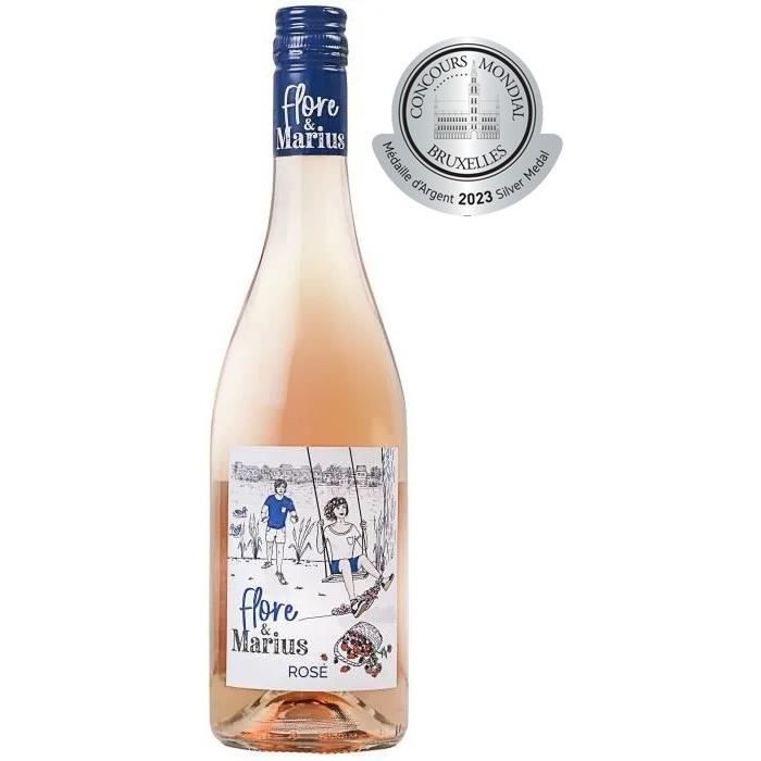 Flore & Marius 2023 IGP Atlantique - Vino Rosado de Burdeos