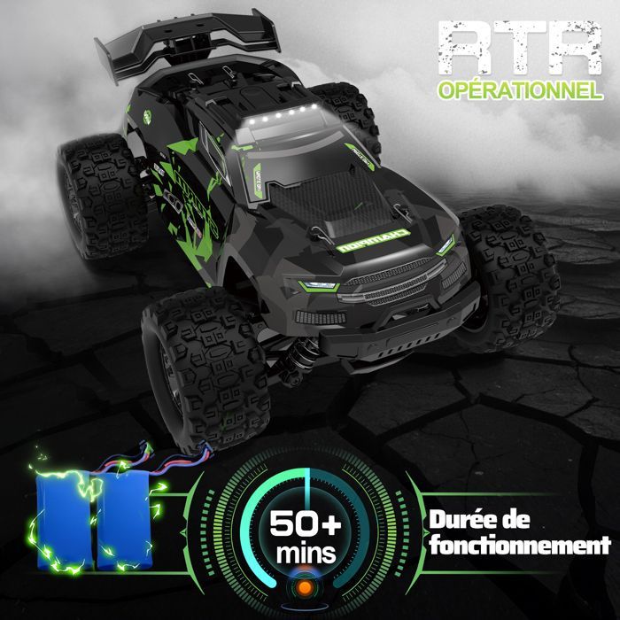 RC-auto 40KM/H kauko-ohjattava auto 8-10-vuotiaille, 1/18 RC-maastoauto