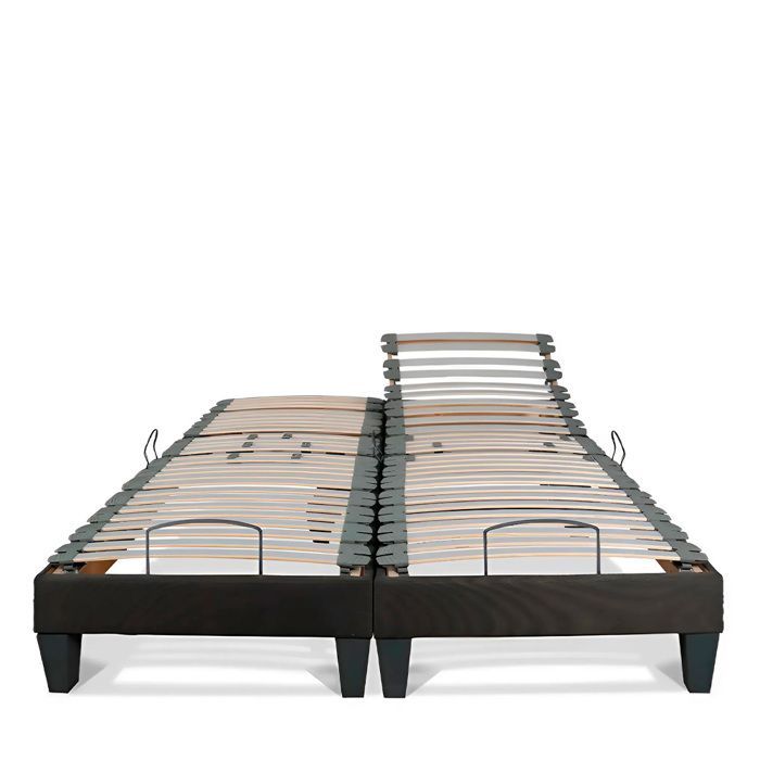 Juego de 2 bases de cama eléctricas Amiral con somieres de 2x90x200 cm.