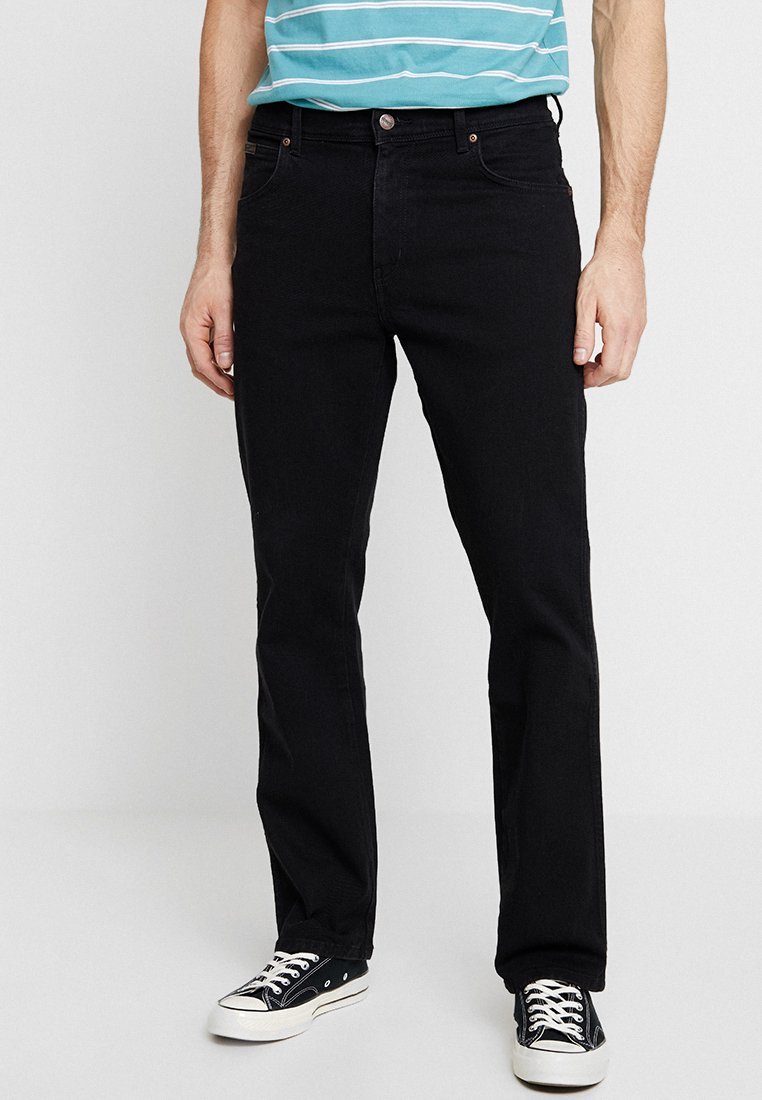Jean Wrangler TEXAS - coupe droite - surteint noir