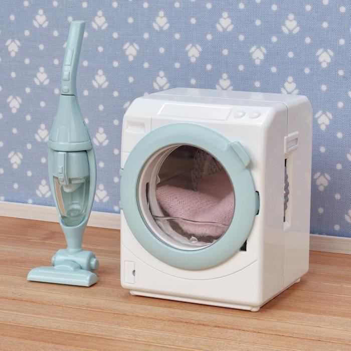 Sylvanian Families Furniture Set - Washing Machine and Vacuum Cleaner - 5 Pieces