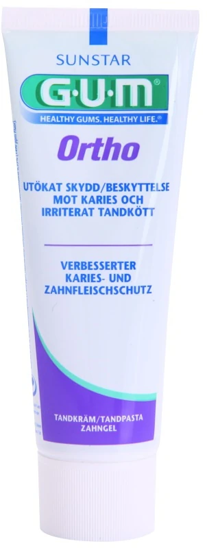 Zubná pasta GUM Ortho pre ľudí s ortodontickým strojčekom