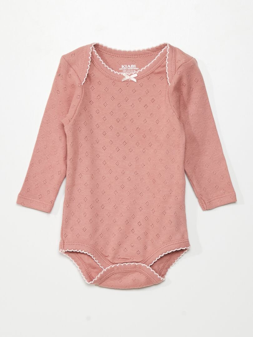 Set van 3 bodysuits met lange mouwen - ROZE