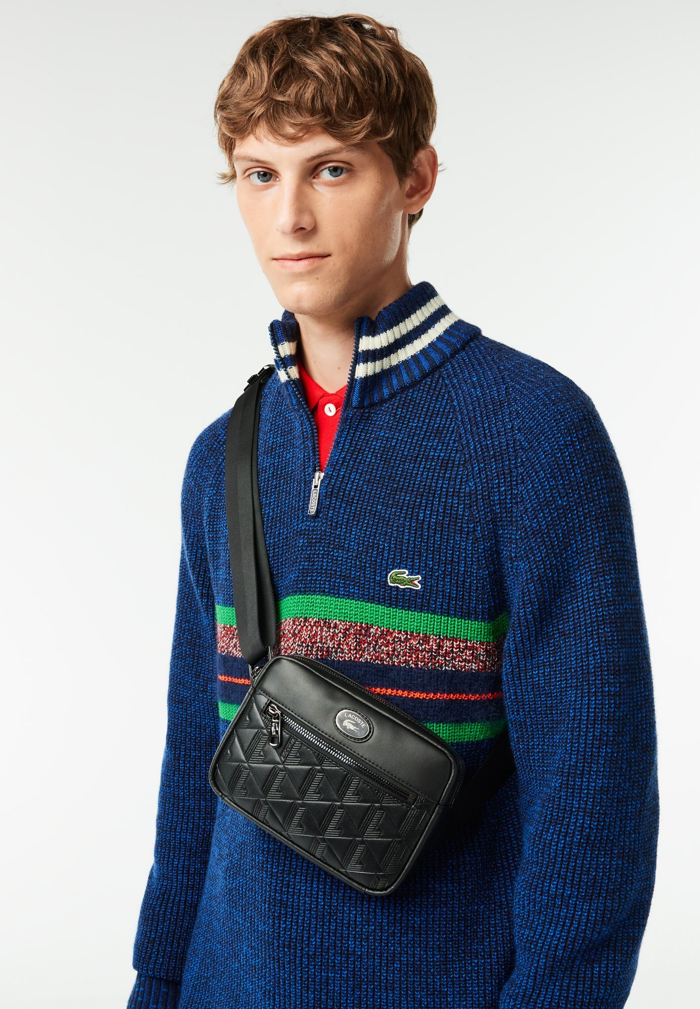 Lacoste NOMOGRAMME UNISEX - Borsa a tracolla - nera