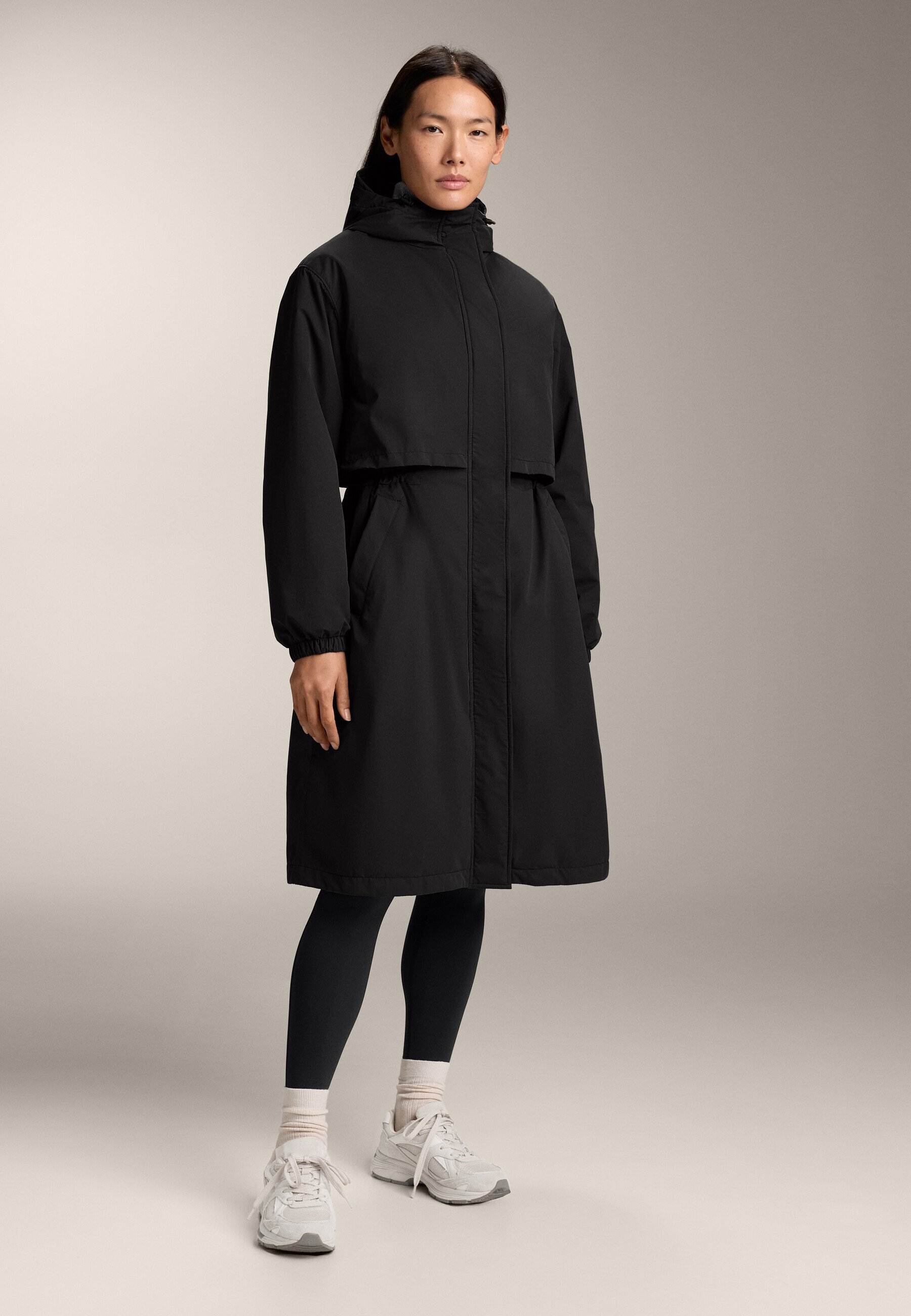 OYSHO FELLEX® AEROGEL 10K WATERPROOF LONG PADDED - Giacca impermeabile - nera