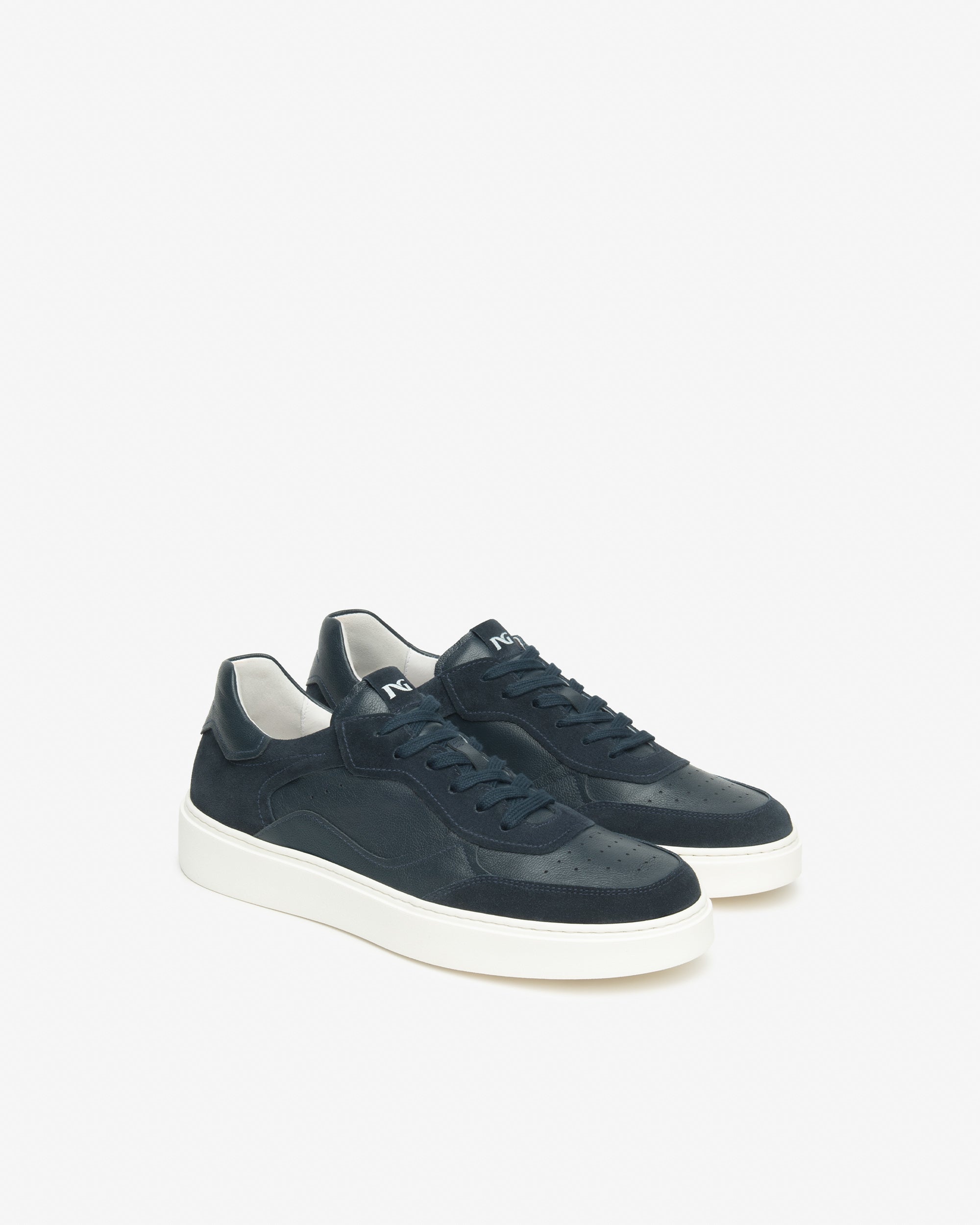 Herren-Sneaker aus Leder und Wildleder
