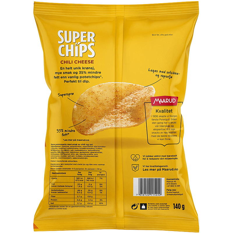 Maarud Superchips 140 g Chili-Käse Maarud