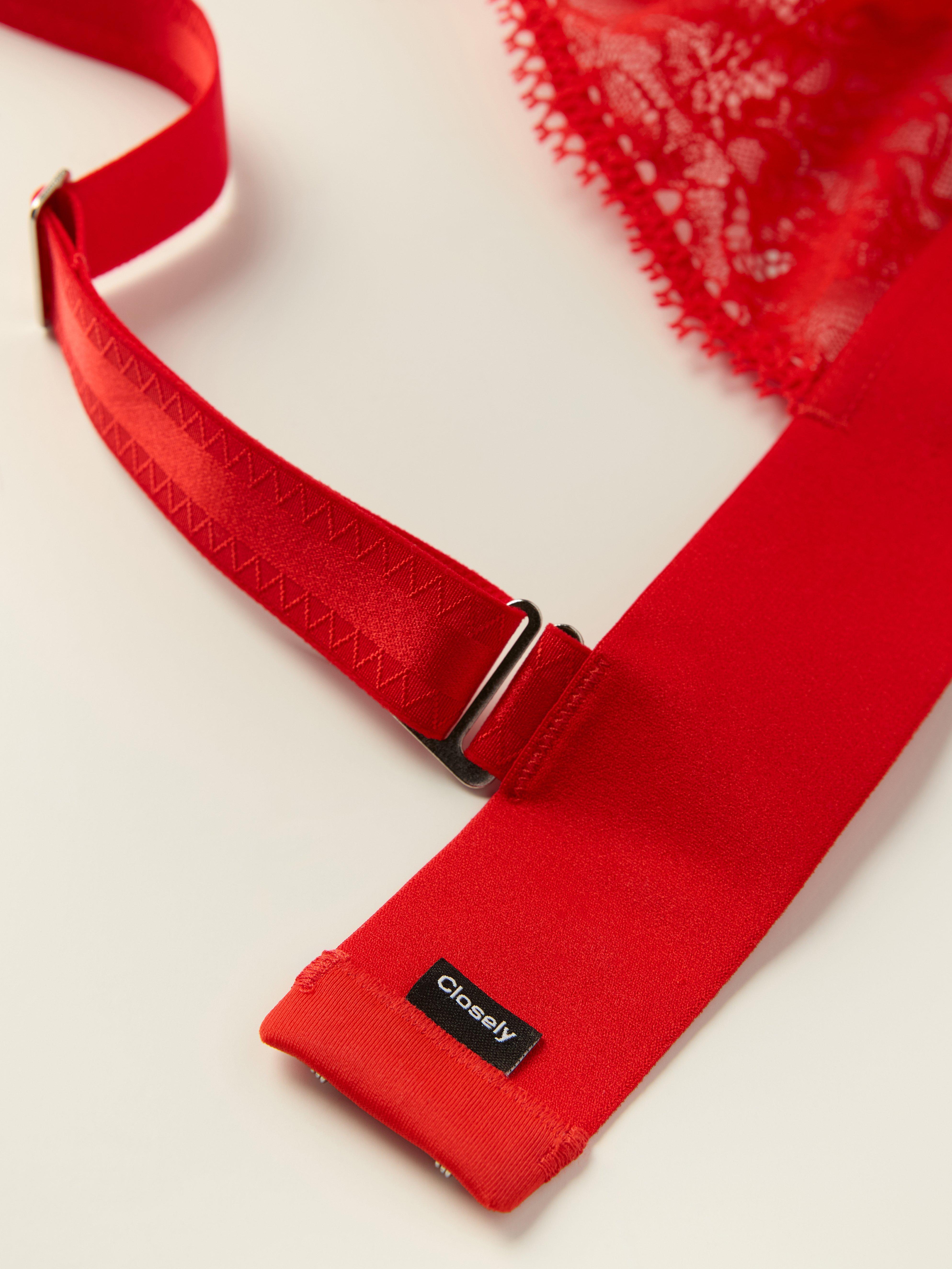 El sujetador Bird – Rojo Intenso