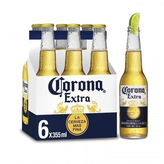 Corona Extra - Cerveza Lager - Pack de 6 x 35,5 cl