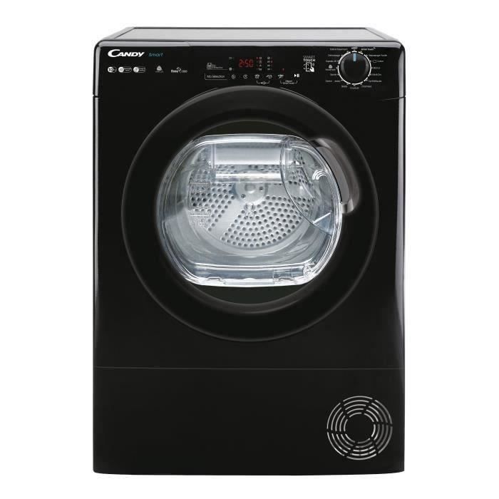 Secadora con bomba de calor inteligente CANDY CSEH10A2DBEBX-47 - 10 kg - Contenedor EasyCase - Conectada - Negra