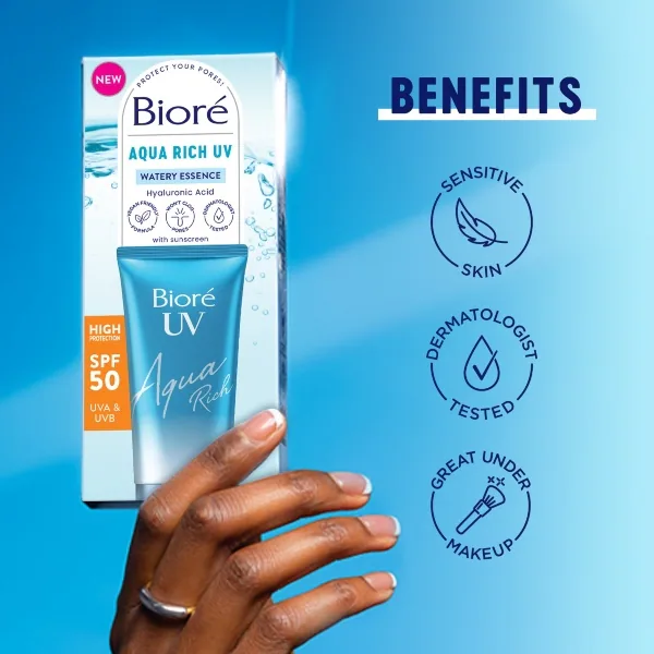 Protector solar Biore UV Aqua Water Essence SPF50 50 ml